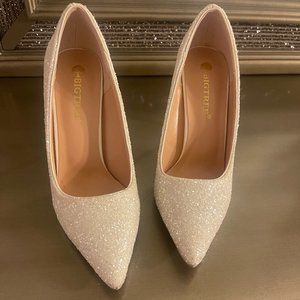 Glitter Decor Stiletto Court Pumps